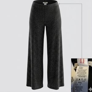 NWT Laura Metallic Knit Wide Leg Pants